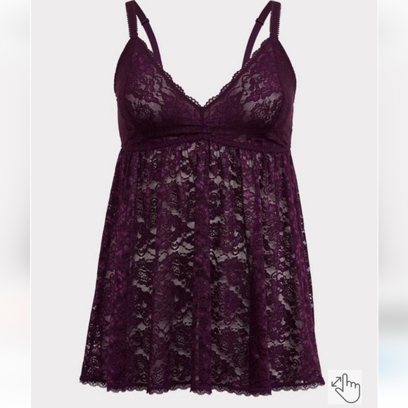 NWOT TORRID SIMPLY LACE BABYDOLL- SIZE 3 - Picture 2 of 4